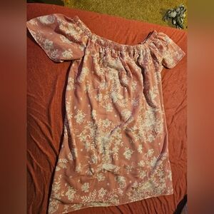 Floral Pink Kids Casual Dress